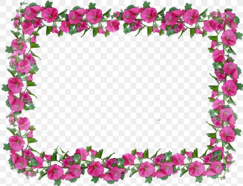 Picture Frame, PNG, 940x720px, Watercolor, Flower, Heart, Lei, Magenta Download Free