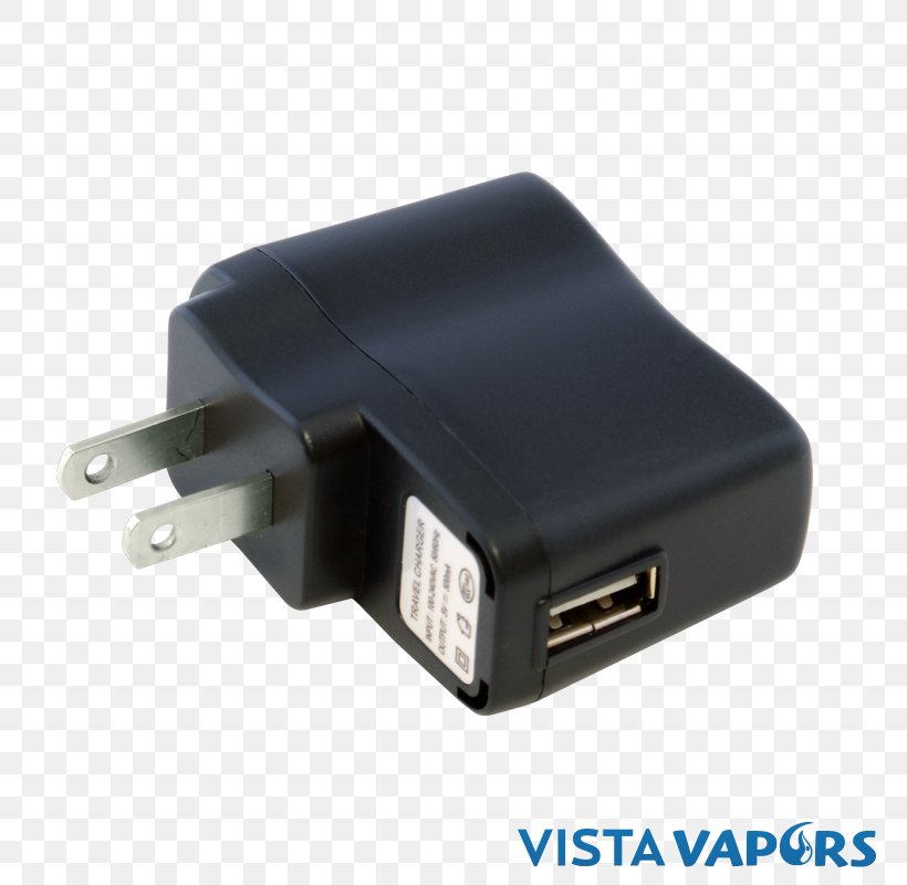 AC Adapter Electronic Cigarette Battery Charger VistaVapors, PNG, 800x800px, Adapter, Ac Adapter, Alternating Current, Battery Charger, Dress Download Free
