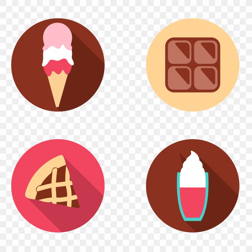 Ice Cream Dessert Vector Graphics Cupcake, PNG, 2000x2000px, Ice Cream, Biscuits, Cake, Chocolate, Creative Market Download Free