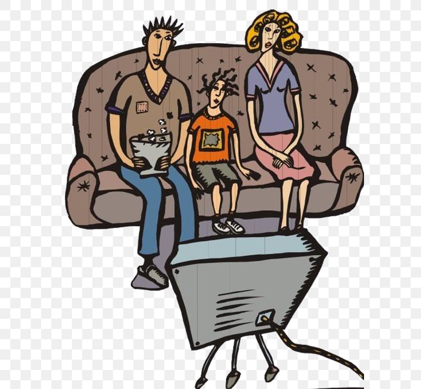 Television Cartoon Illustration, PNG, 599x757px, Television, Animation, Art, Cartoon, Chair Download Free