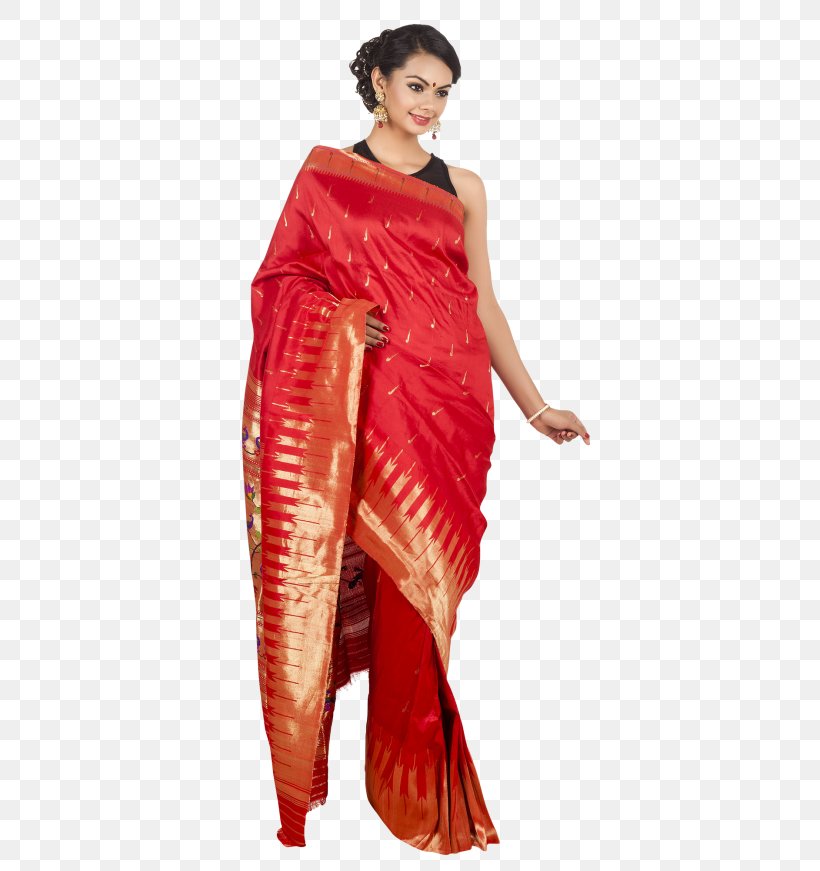 Wedding Sari Georgette, PNG, 500x871px, Sari, Banarasi Sari, Chanderi Sari, Clothing, Costume Download Free