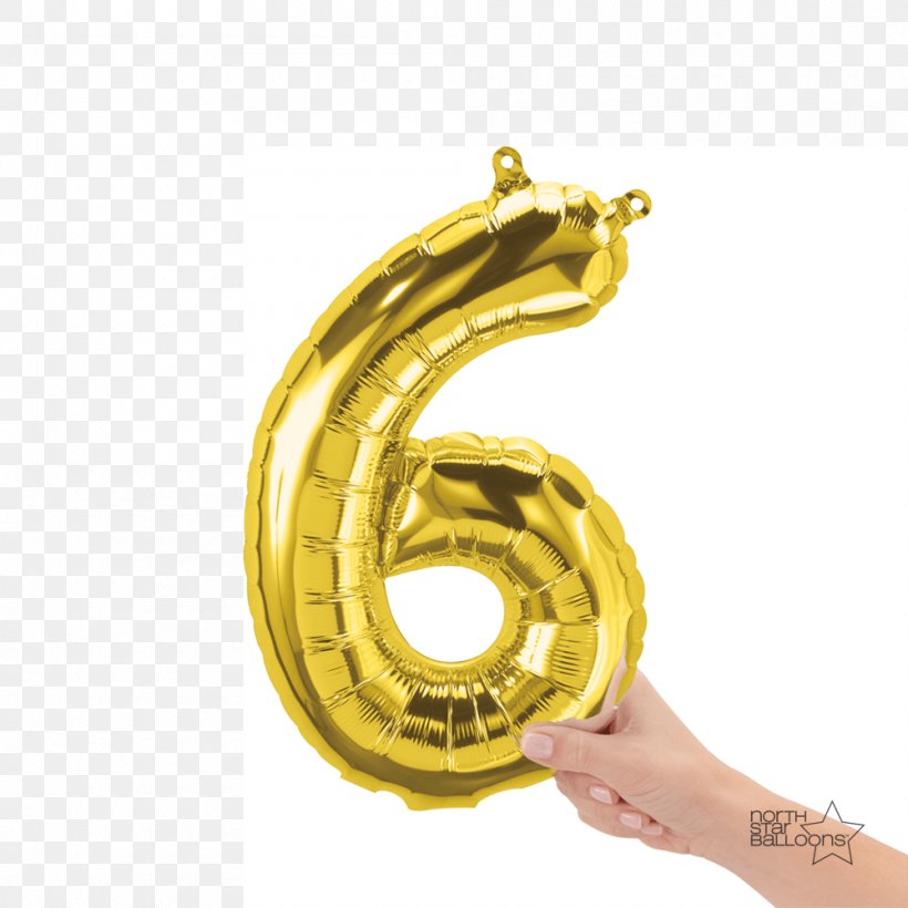 Mylar Balloon Gold Number Party, PNG, 1000x1000px, Balloon, Air, Atmosphere Of Earth, Birthday, Body Jewelry Download Free