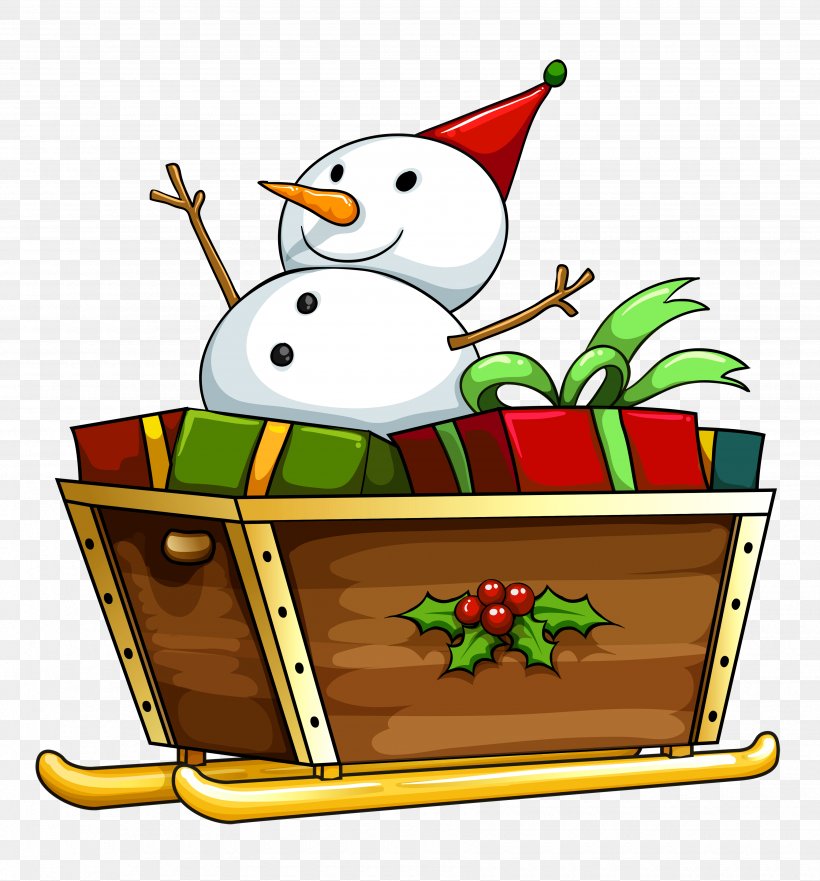 Santa Claus Sled Reindeer Illustration, PNG, 3500x3764px, Santa Claus, Christmas, Christmas Decoration, Christmas Elf, Christmas Ornament Download Free