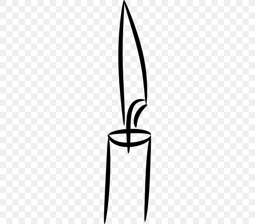 Black And White Candle Clip Art, PNG, 360x720px, Black And White, Advent Candle, Animaatio, Candle, Fire Download Free