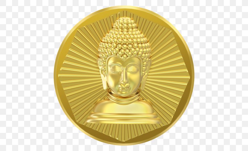 Gold Coin Gold Coin Ganesha Silver, PNG, 500x500px, Coin, Brass, Carving, Fictional Character, Ganesha Download Free