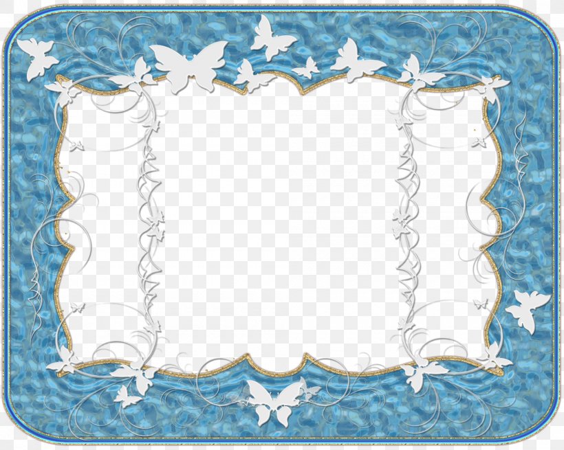 Picture Frames Blue RGB Color Model, PNG, 2000x1599px, Picture Frames, Aqua, Area, Blue, Border Download Free