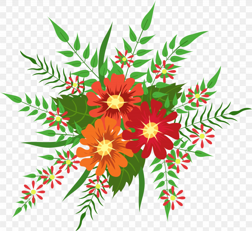 Floral Design, PNG, 5957x5467px, Flower, Floral Design, Herbaceous Plant, Leaf, Plant Download Free