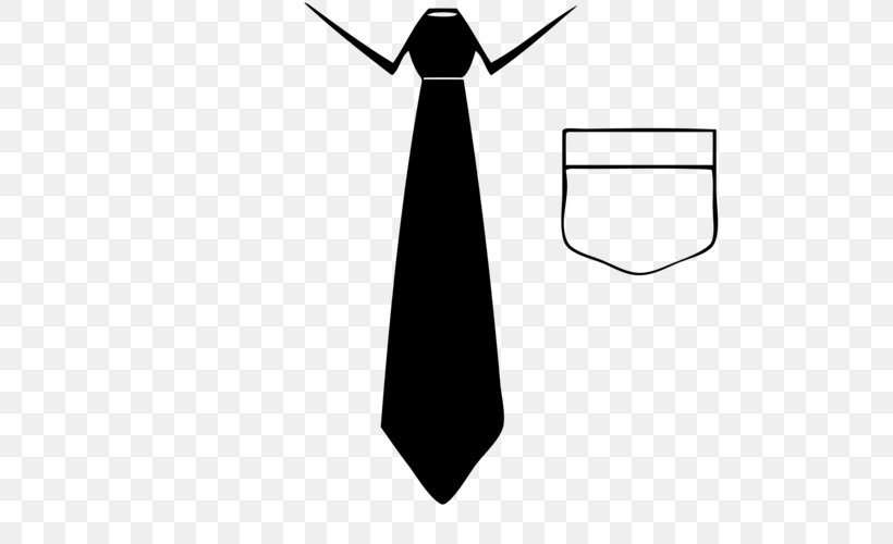 Necktie Clip Art, PNG, 500x500px, Necktie, Black, Black And White, Clothing, Dress Download Free