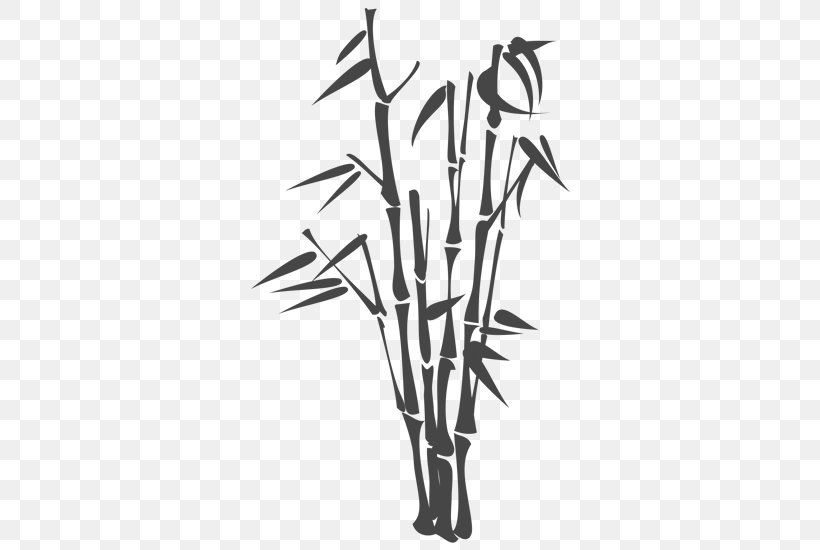 Wall Decal Bamboo Sticker, PNG, 800x550px, Wall Decal, Bamboo, Black And White, Branch, Decal Download Free