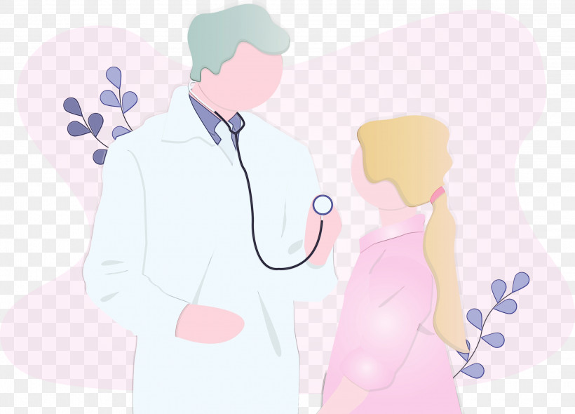 Cartoon Pink Gesture, PNG, 3000x2162px, Doctor, Cartoon, Corona Virus Disease, Covid, Gesture Download Free