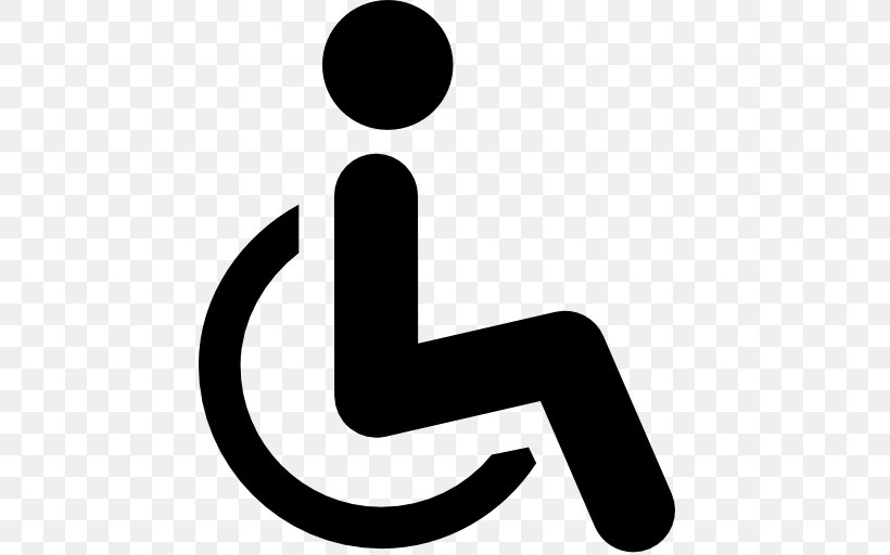 Disability International Symbol Of Access Accessibility, PNG, 512x512px, Disability, Accessibility, Area, Black, Black And White Download Free