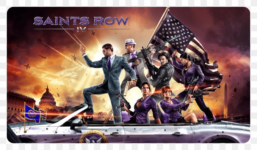 Saints Row IV Saints Row: The Third Saints Row: Gat Out Of Hell Xbox 360, PNG, 2028x1188px, Saints Row Iv, Deep Silver, Downloadable Content, Film, Gametrailers Download Free