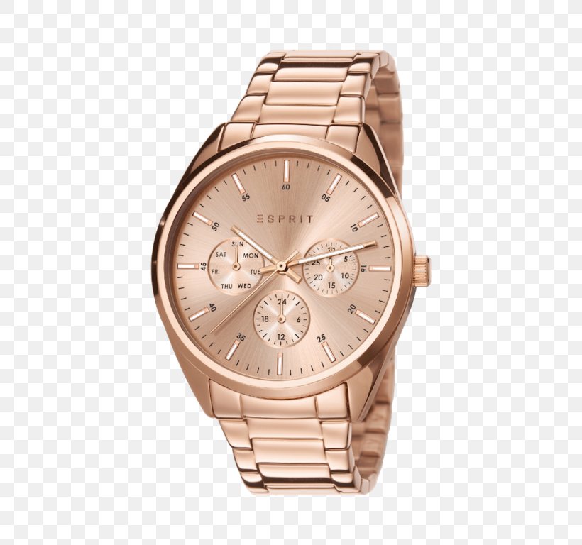 Esprit Holdings Watch Esprit Granada Quartz Clock, PNG, 768x768px, Esprit Holdings, Analog Watch, Brand, Brown, Chronograph Download Free