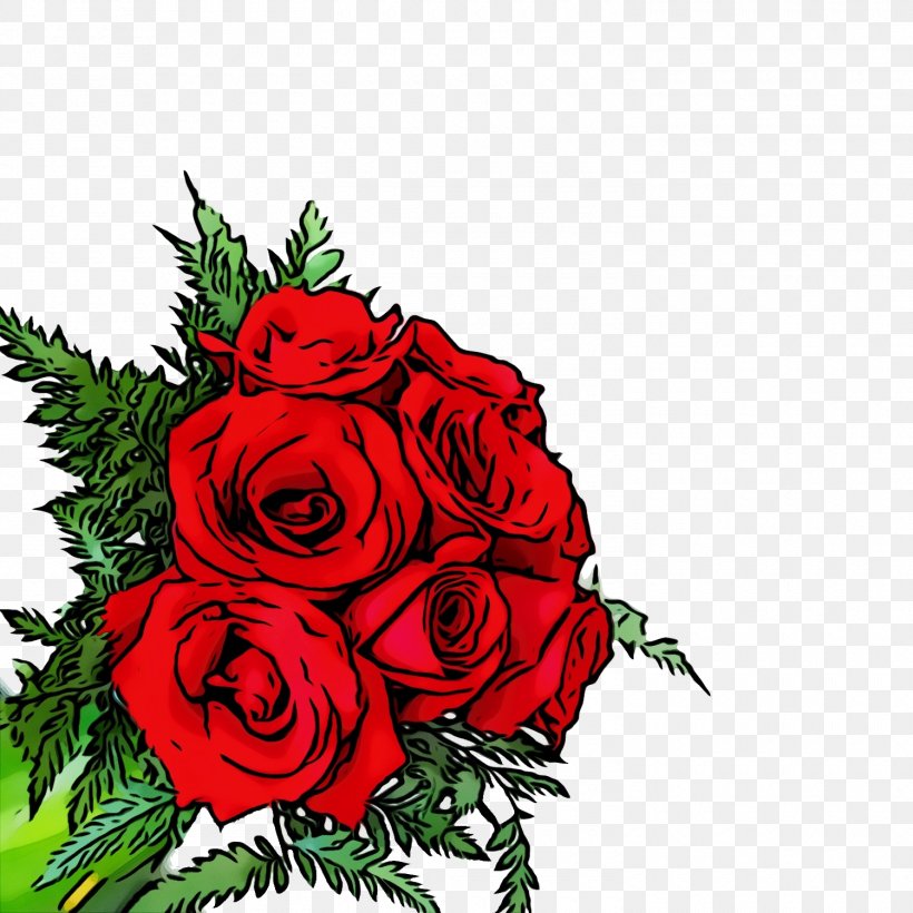 Garden Roses, PNG, 1500x1500px, Watercolor, Bouquet, Cut Flowers, Flower, Flowering Plant Download Free