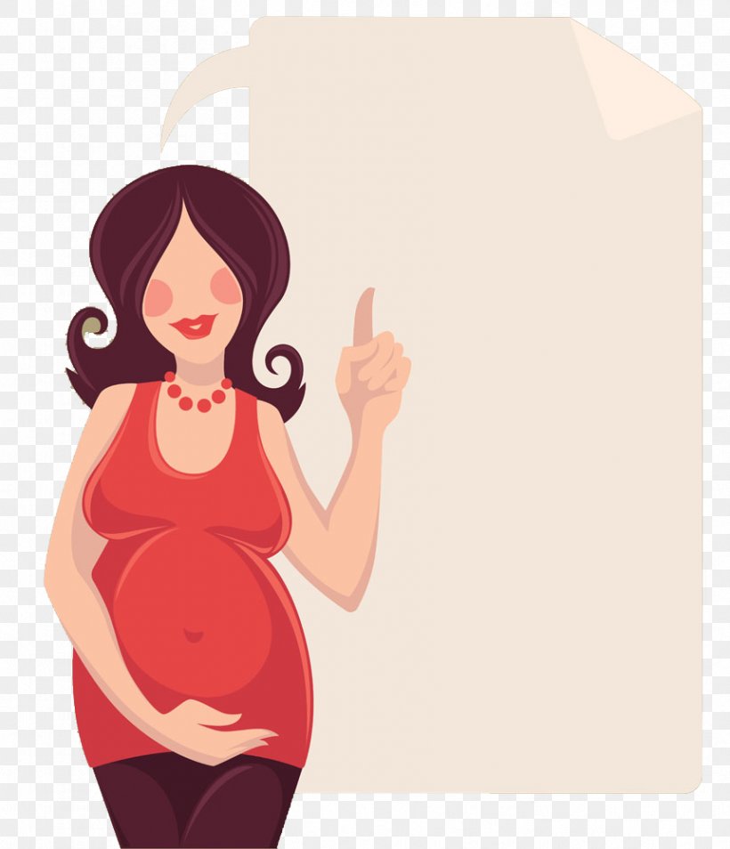 Pregnancy Woman Cartoon Infertility, PNG, 859x1000px, Watercolor, Cartoon, Flower, Frame, Heart Download Free