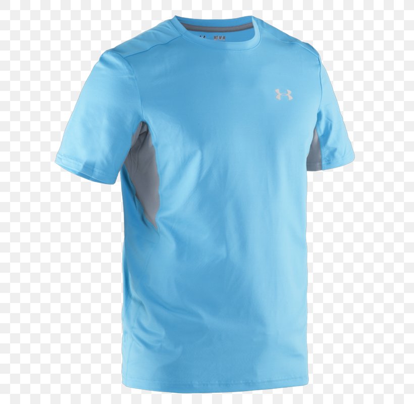 T-shirt Under Armour Clothing Shoe Factory Outlet Shop, PNG, 800x800px, Tshirt, Active Shirt, Aqua, Azure, Blue Download Free