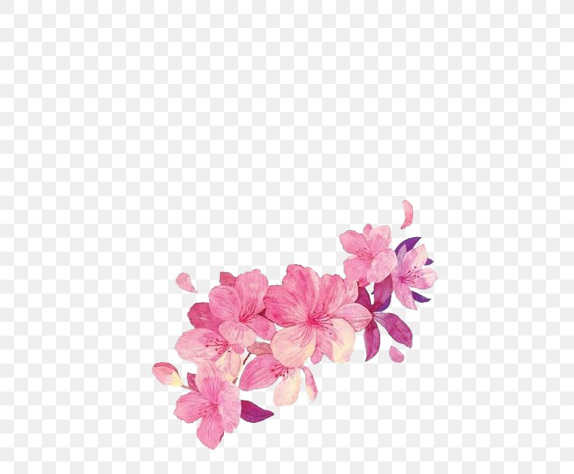 Cut Flowers Watercolor Painting Clip Art, PNG, 500x678px, Flower, Artificial Flower, Blossom, Cherry Blossom, Cut Flowers Download Free