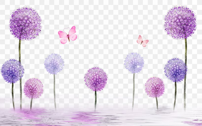 Paper Painting Bedroom Wallpaper, PNG, 9071x5669px, Common Dandelion, Dandelion, Digital Image, Floral Design, Floristry Download Free