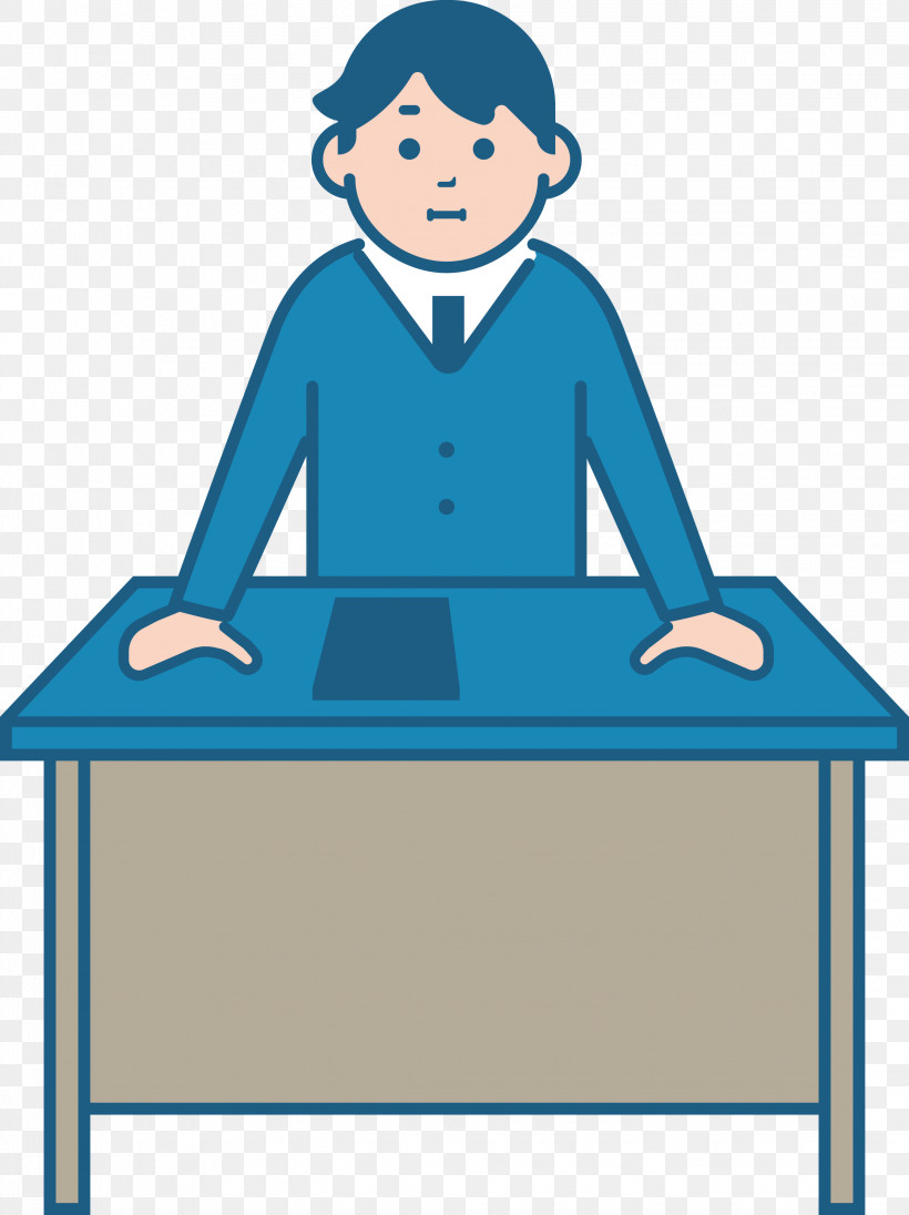 Teacher Desk Male, PNG, 2244x3000px, Teacher, Behavior, Desk, Education, Furniture Download Free