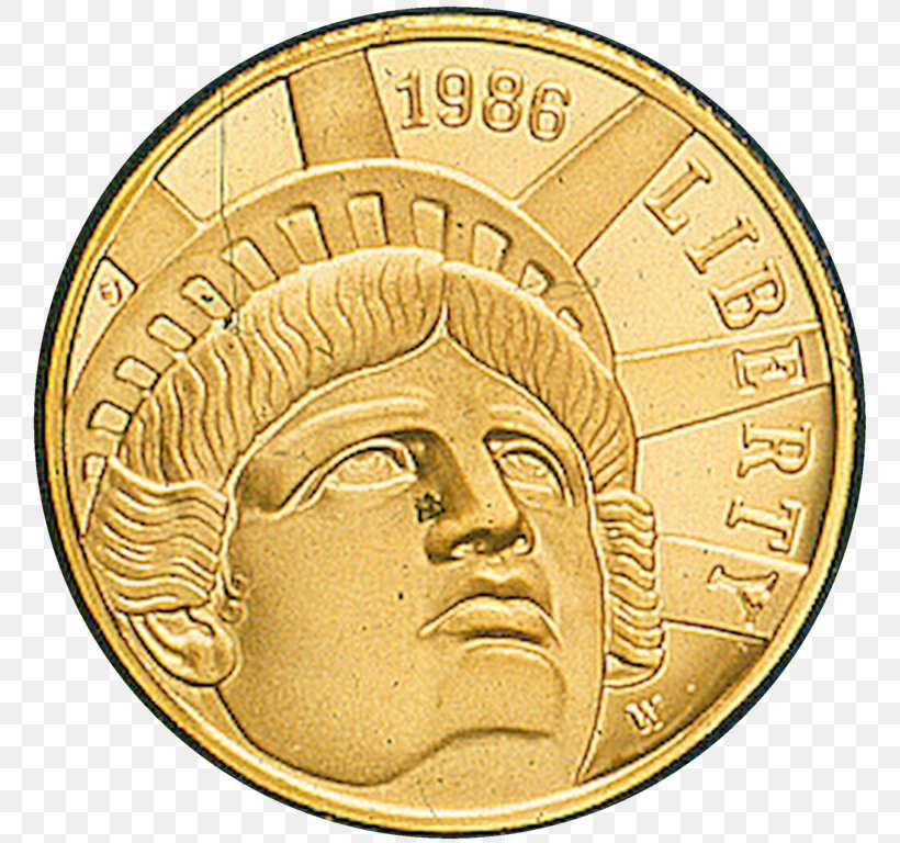 Gold Coin Statue Of Liberty Gold Coin Dollar Coin, PNG, 768x768px, Coin, Bullion, Cash, Coin Collecting, Commemorative Coin Download Free