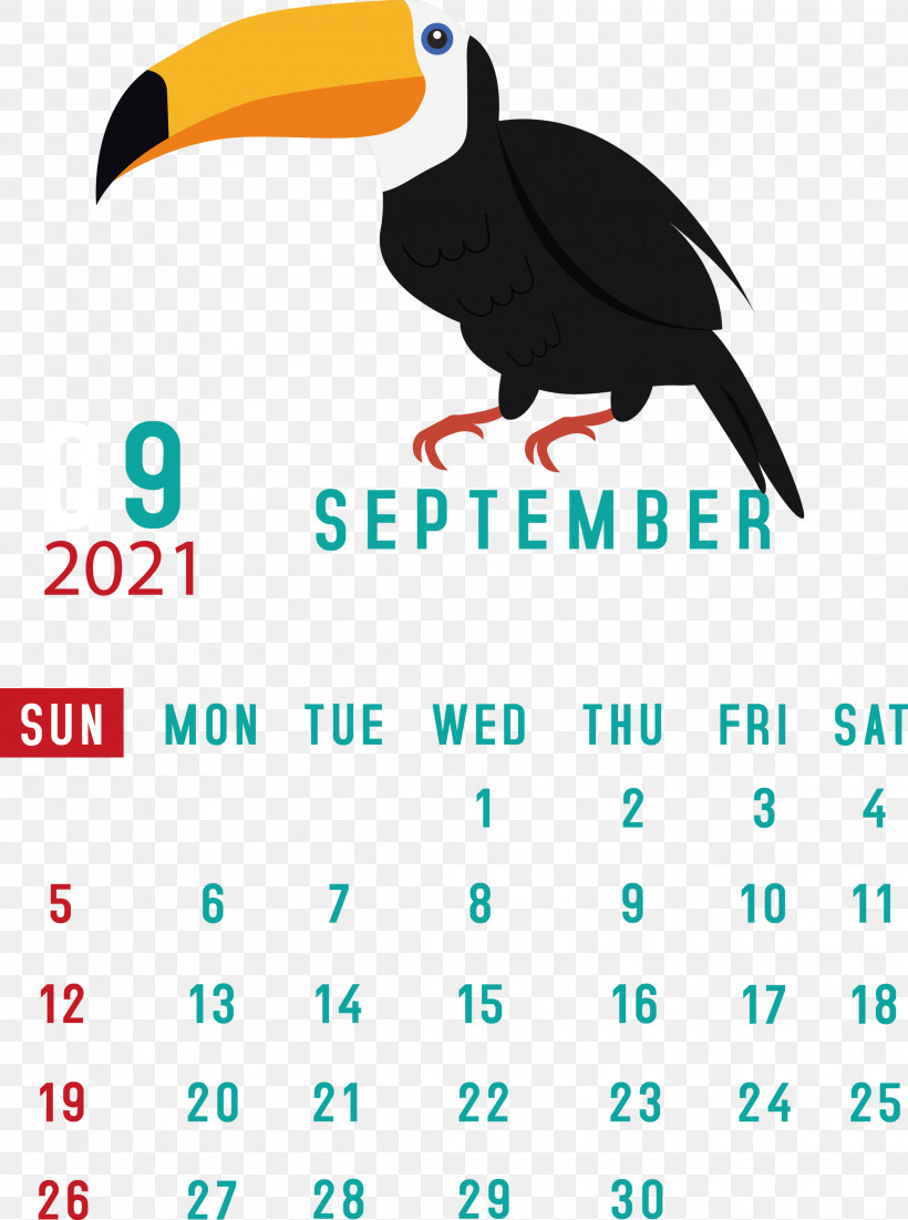 September 2021 Printable Calendar September 2021 Calendar, PNG, 2234x3000px, September 2021 Printable Calendar, Beak, Biology, Birds, Geometry Download Free