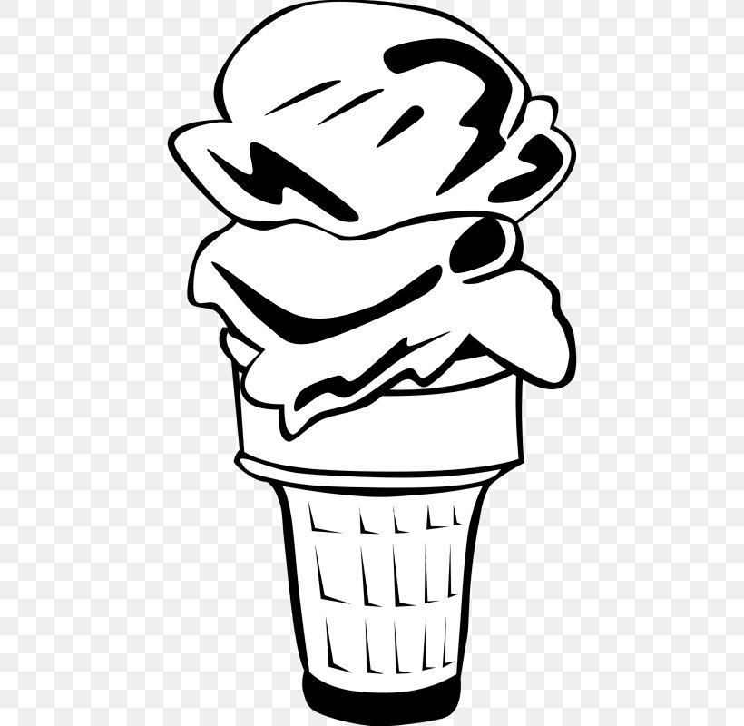 Ice Cream Cone Chocolate Ice Cream Waffle, PNG, 800x800px, Ice Cream, Artwork, Black, Black And White, Cherry Ice Cream Download Free