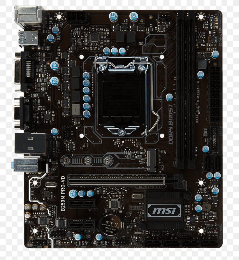 Intel LGA 1151 Motherboard MSI B350M PRO MSI H110M PRO-VD, PNG, 779x892px, Intel, Central Processing Unit, Computer Accessory, Computer Case, Computer Component Download Free