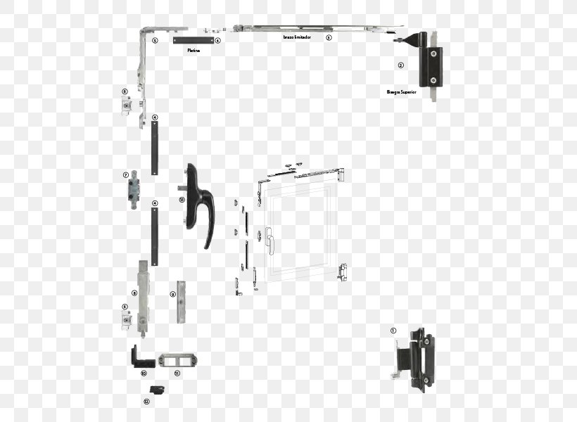 Door Handle Window Herraje Computer Monitor Accessory Computer Hardware, PNG, 600x600px, Door Handle, Aluminium, Area, Auto Part, Black And White Download Free