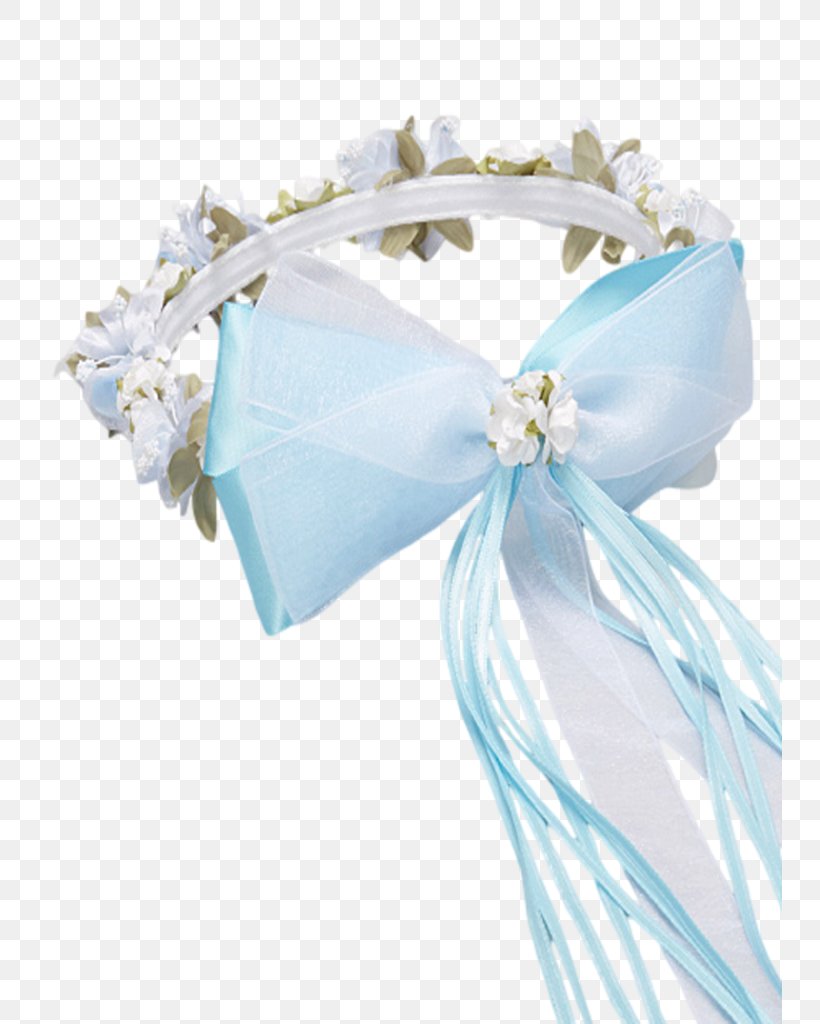 Blue Satin Clothing Accessories Ribbon Organza, PNG, 745x1024px, Watercolor, Cartoon, Flower, Frame, Heart Download Free
