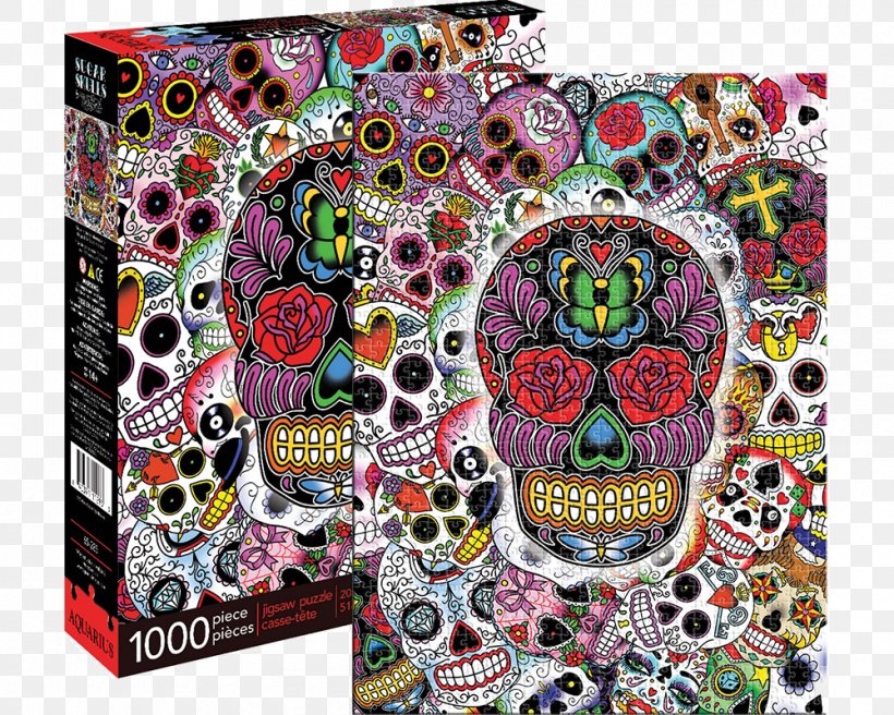 Calavera Jigsaw Puzzles Day Of The Dead Skull, PNG, 1000x800px, Calavera, Amazoncom, Aquarius, Bone, Buffalo Games Download Free