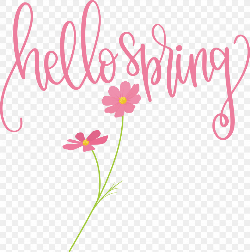 Hello Spring Spring, PNG, 2975x3000px, Hello Spring, Arthropathy, Connective Tissue, Floral Design, Health Download Free