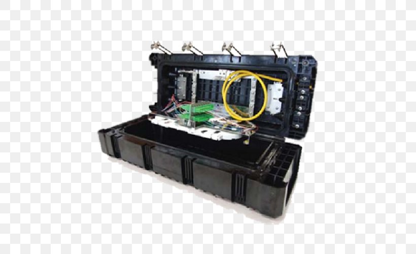 Junction Box Optical Fiber Optics, PNG, 500x500px, Junction Box, Box, Computer Network, Electrical Cable, Electronic Component Download Free