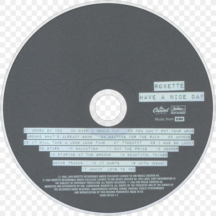 Compact Disc Pearls Of Passion Roxette, PNG, 1000x1000px, Compact Disc, Computer Hardware, Data Storage Device, Disk Storage, Dvd Download Free