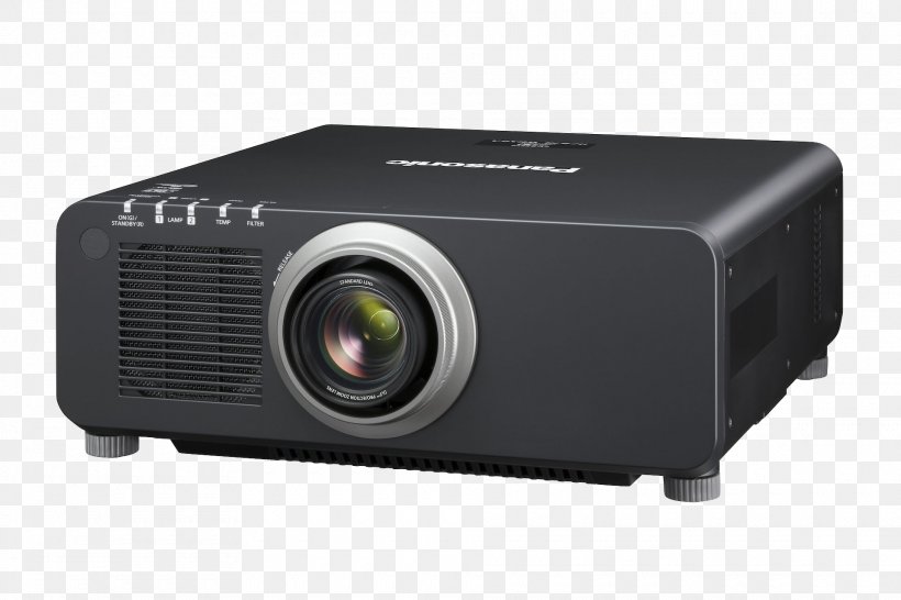 Multimedia Projectors Digital Light Processing Panasonic PT DZ870LKE, PNG, 1920x1280px, Multimedia Projectors, Audio Receiver, Digital Light Processing, Electronic Device, Highdefinition Television Download Free