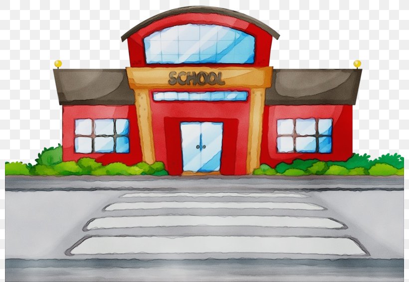 School Building Cartoon, PNG, 800x566px, Watercolor, Animation, Architecture, Art, Building Download Free