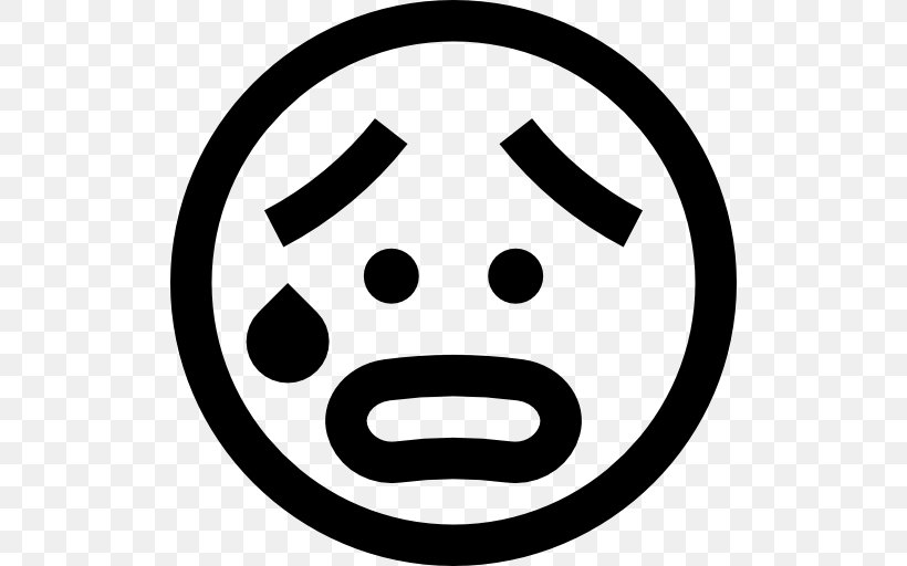 Worry Smiley Emoticon Clip Art, PNG, 512x512px, Worry, Anxiety, Black And White, Confusion, Emoji Download Free