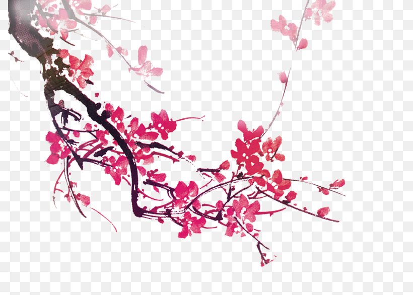 Plum Blossom Creativity Designer, PNG, 787x586px, Plum Blossom, Art, Blossom, Branch, Cherry Blossom Download Free