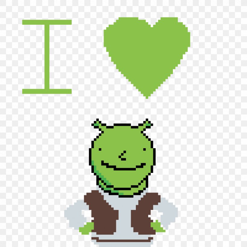 Shrek Pixel Art Drawing Clip Art Image, PNG, 1200x1200px, Shrek, Amphibian, Animation, Area, Cartoon Download Free