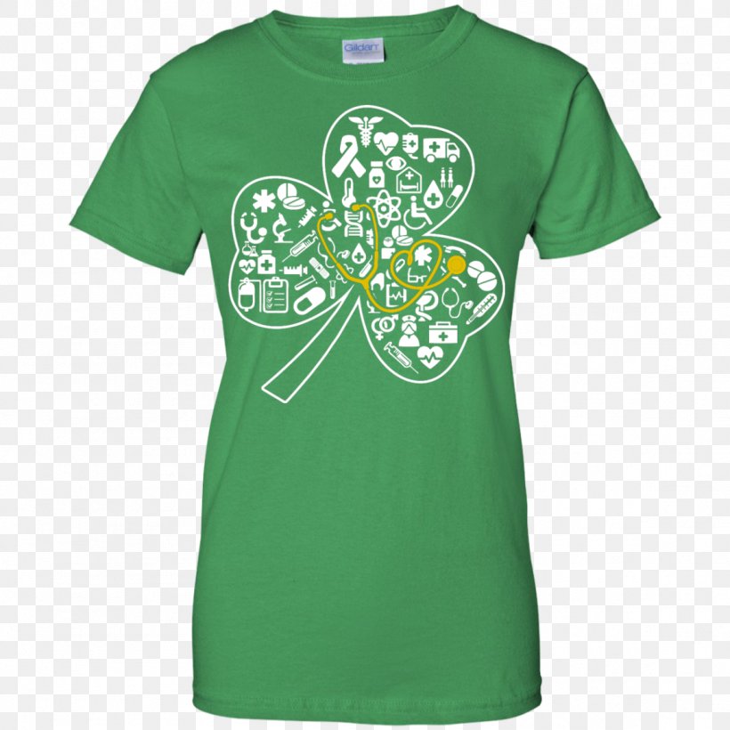 T-shirt Hoodie Saint Patrick's Day Shamrock, PNG, 1155x1155px, Tshirt, Active Shirt, Brand, Clothing, Gildan Activewear Download Free