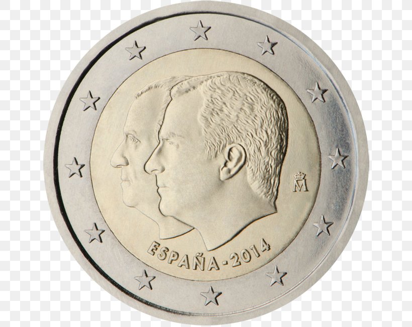 2 Euro Coin Spain 2 Euro Commemorative Coins Euro Coins, PNG, 650x652px, 2 Euro Coin, 2 Euro Commemorative Coins, 5 Euro Note, Coin, Clock Download Free