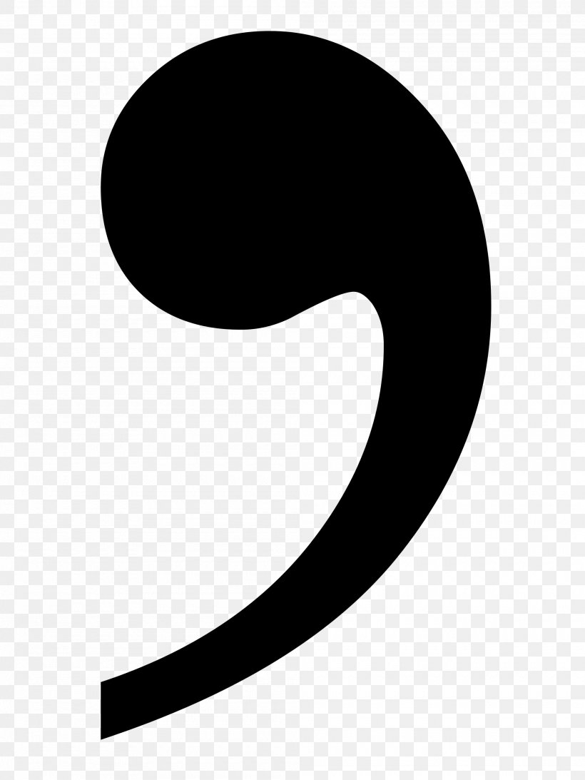 Apostrophe Serial Comma Punctuation English, PNG, 2000x2667px, Apostrophe, Black, Black And White, Comma, Crescent Download Free