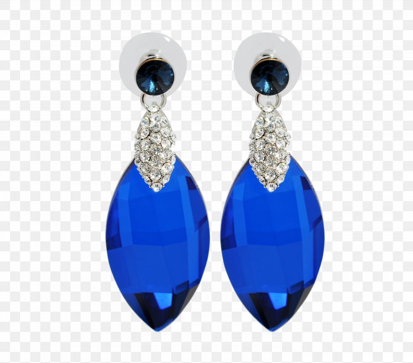 Earring Sapphire Gemstone Diamond, PNG, 2952x2600px, Earring, Bijou, Blue, Body Jewelry, Bracelet Download Free