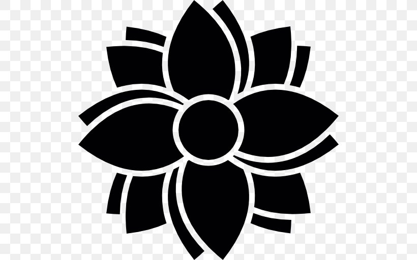 Flower, PNG, 512x512px, Flower, Art, Artificial Flower, Black, Black And White Download Free
