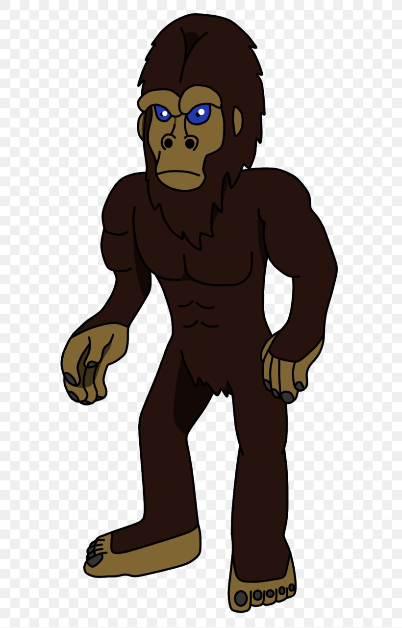 Gorilla Homo Sapiens Carnivora Legendary Creature Animated Cartoon, PNG, 624x1281px, Gorilla, Animated Cartoon, Carnivora, Carnivoran, Cartoon Download Free