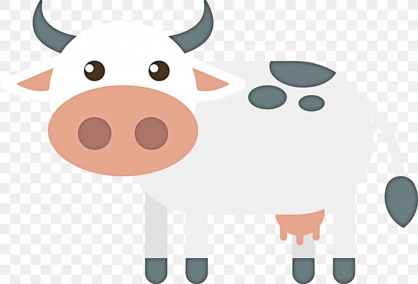 Pig Cartoon, PNG, 3000x2044px, Cattle, Animation, Bovine, Cartoon, Cowgoat Family Download Free