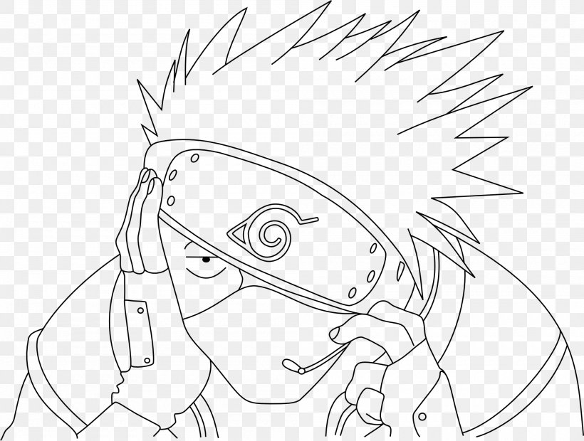 Kakashi Hatake Rock Lee Line Art Black And White Sketch, PNG, 2000x1514px, Watercolor, Cartoon, Flower, Frame, Heart Download Free