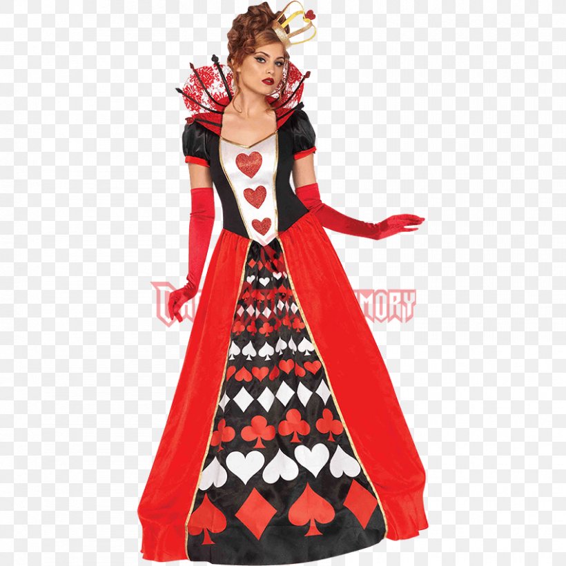 Queen Of Hearts Halloween Costume Mad Hatter Clothing, PNG, 850x850px, Queen Of Hearts, Clothing, Costume, Costume Design, Dress Download Free