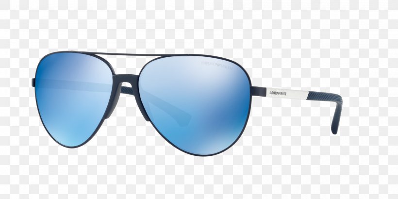 Sunglasses Goggles Armani Ray-Ban, PNG, 2000x1000px, Sunglasses, Armani, Azure, Blue, Brand Download Free