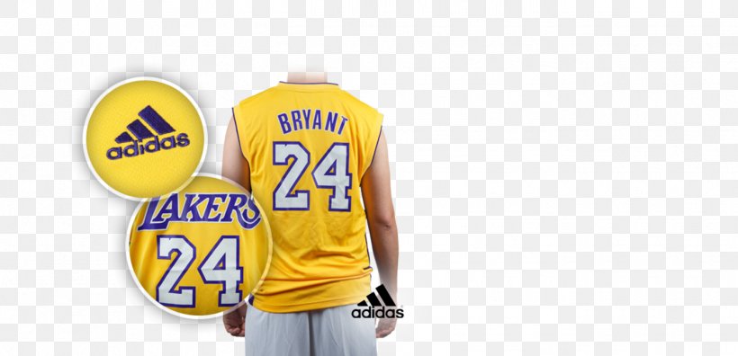 Jersey T-shirt Los Angeles Lakers Sleeveless Shirt, PNG, 1345x650px, Jersey, Brand, Clothing, Kobe Bryant, Los Angeles Download Free