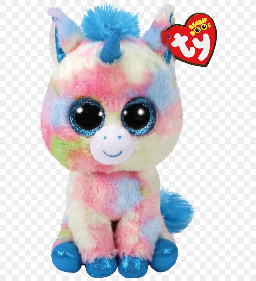 Plush Stuffed Animals & Cuddly Toys Ty Inc. Beanie Babies Unicorn, PNG, 607x900px, Watercolor, Cartoon, Flower, Frame, Heart Download Free